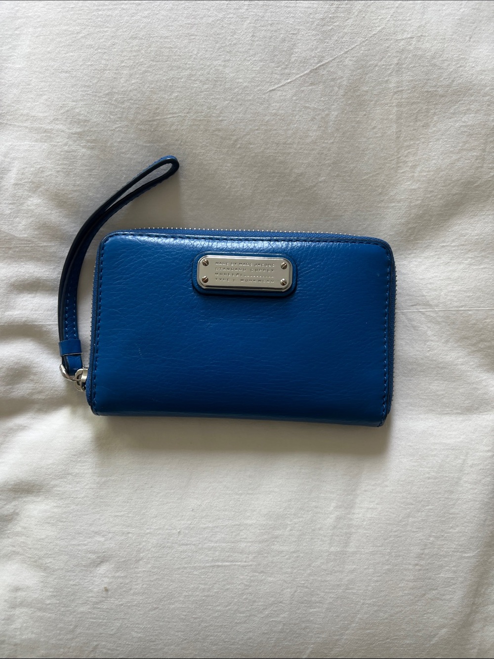 Marc by Marc Jacobs Blue Leather Zip Wallet